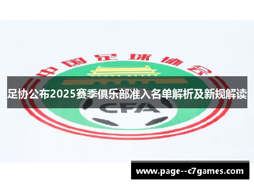 足协公布2025赛季俱乐部准入名单解析及新规解读